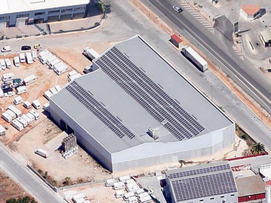 Proyecto Instalación Fotovoltaica 100kW sobre cubierta nave industrial, en Vergel (Alicante)